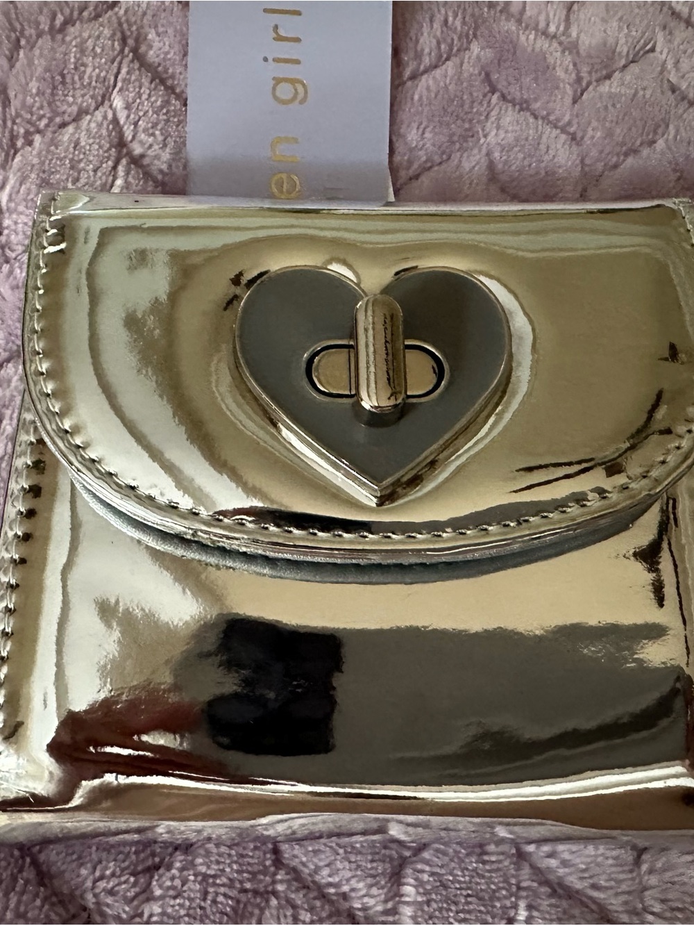 Women's Silver Madden Girl Adaisy Turn Lock Wallet